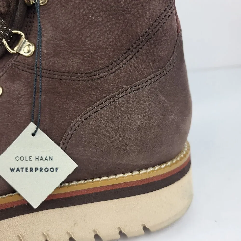 Cole Haan Women Zerogrand Lodge Brown Suede Boots With Shearling Lining 11 B